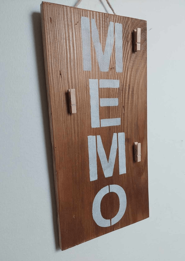 Mémo en bois