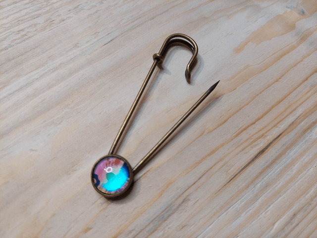 Broche Epingle Oiseau Brillant