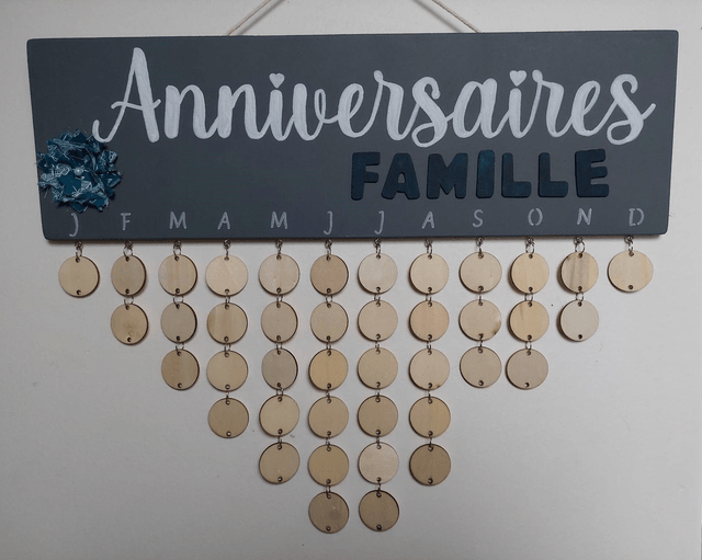 Calendrier des Anniversaires