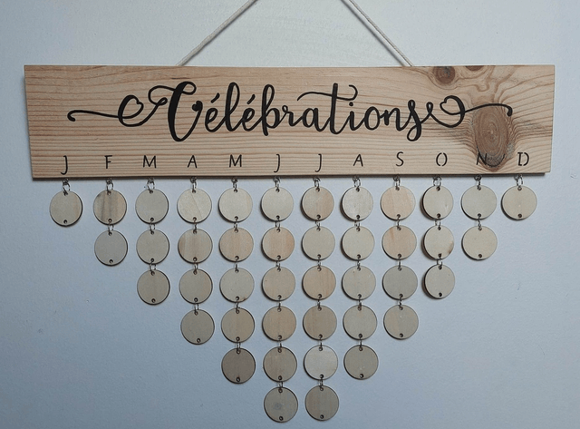 Calendrier des Anniversaires
