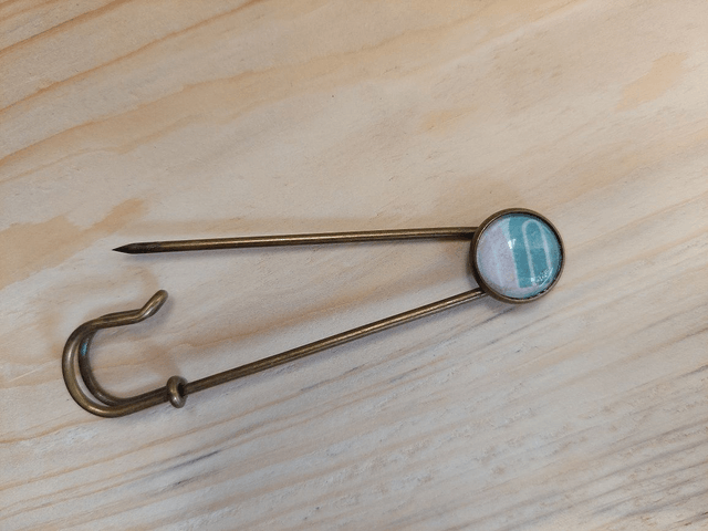 Broche Epingle Motif Pastel