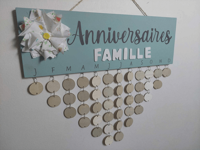 Calendrier des Anniversaires