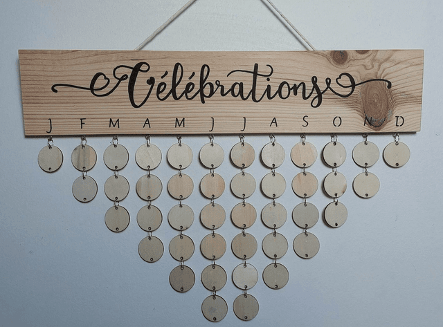 Calendrier des Anniversaires